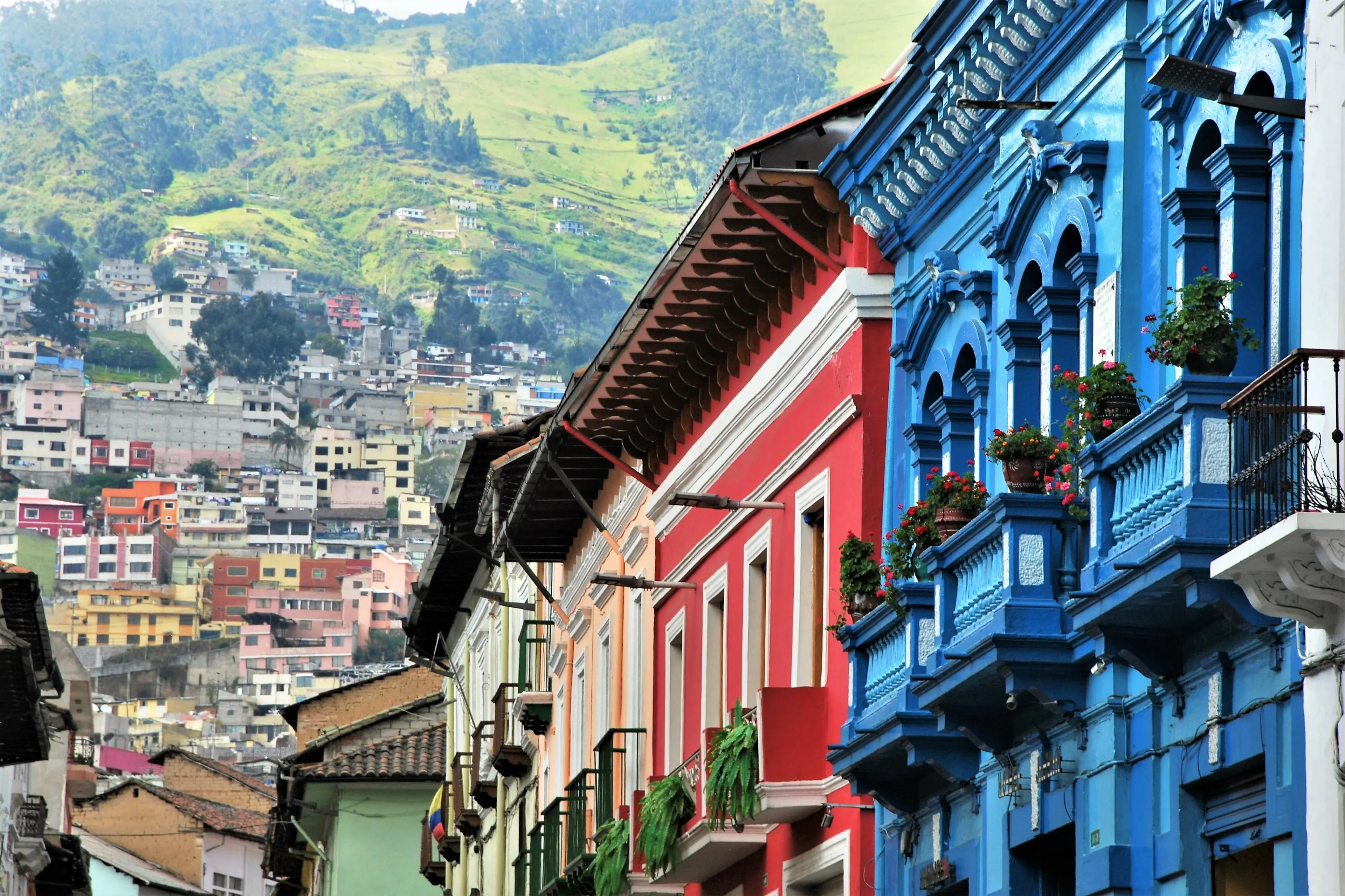 Typical Colorful colonial architetcure Typical Colorful colonial architetcure