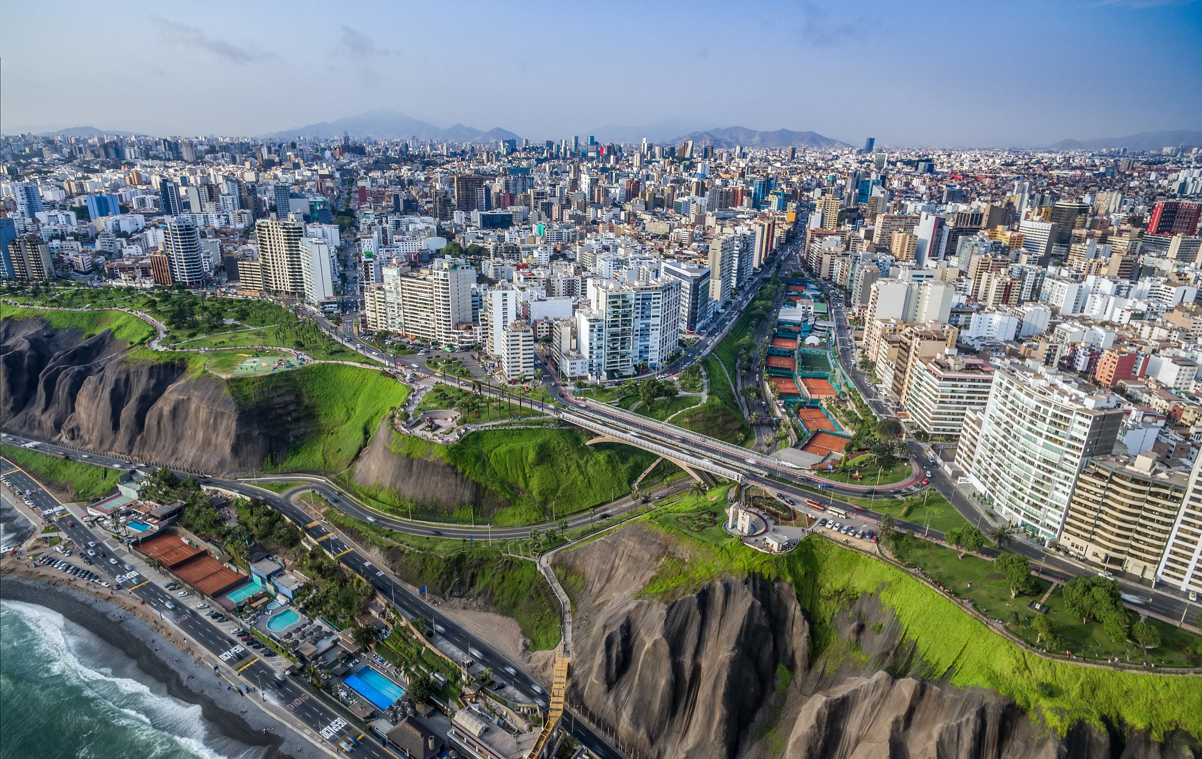 Miraflores Town and Lima city at back ground. Miraflores Town and Lima city at back ground.